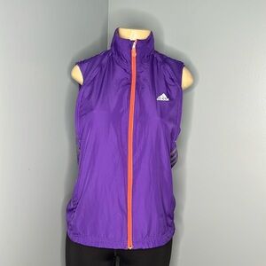 Adidas clima Proof speed orange/purple Lightweight active vest Sz M